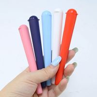 Haute Qualité Épais 120 Mm Rolling Pop Top Tubes Tube D'emballage De Cigarette En Plastique Rose Conteneur Conique Hermétique Avec Couvercle