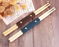Étui de transport portable en cuir pour baguettes de batterie, accessoire indispensable pour un rangement et une protection pratiques des instruments – Vente chaude en usine