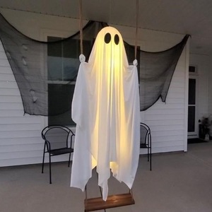 Nouvelle Grande Tête de Mort Suspendue pour <span class=keywords><strong>Halloween</strong></span>, Décoration de Cour en Forme de Tête de Pirate Fantôme, Vente en Gros - Product Image 6