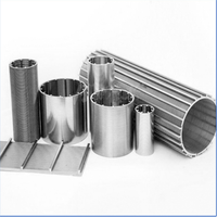 250-300 Mikron 304 Edelstahl Brunnenfilter mit Keilgitter, Rotationstrommelfilter, keilförmiges Siebgefäß