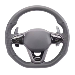 Volant personnalisé adapté pour Volkswagen <span class=keywords><strong>Golf</strong></span> <span class=keywords><strong>R</strong></span> Polo <span class=keywords><strong>4</strong></span> 7 GTI Jetta Tiguan Passat B7 B8 cuir - Product Image 5