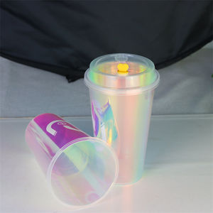 Gobelets transparents de 16 oz et 20 oz pour jus et boissons à emporter, gobelets en plastique recyclables pour les fêtes - Product Image 3