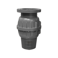 Vanne de fond de tuyau en PVC-FT SCH 80 CPVC DN50 pour température normale, à union simple NPT BSPT, pour système de tuyauterie automatique/manuel