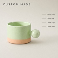 Mug en céramique personnalisé, tasse résistante à la chaleur mate avec poignée, cadeau minimaliste, tasse à café pour le bureau et la maison