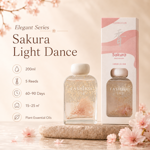 Diffuseur de parfum d'ambiance à l'huile d'onagre et aux notes florales 200ml, huile essentielle naturelle, écologique, longue durée, parfum d'intérieur - Product Image 2
