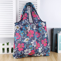 2025 nouveau sac à provisions pliable en Polyester 210D RPET personnalisé entièrement imprimé avec pochette et sac de rangement à motif de dessin animé