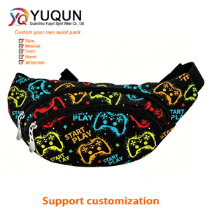 Cinturones de Diseño Estético para Niños, Riñoneras Personalizadas con Graffiti, Riñoneras <span class=keywords><strong>Gamer</strong></span>, Bolsas de Cintura, Venta al por Mayor, Fabricante OEM ODM - Product Image 1