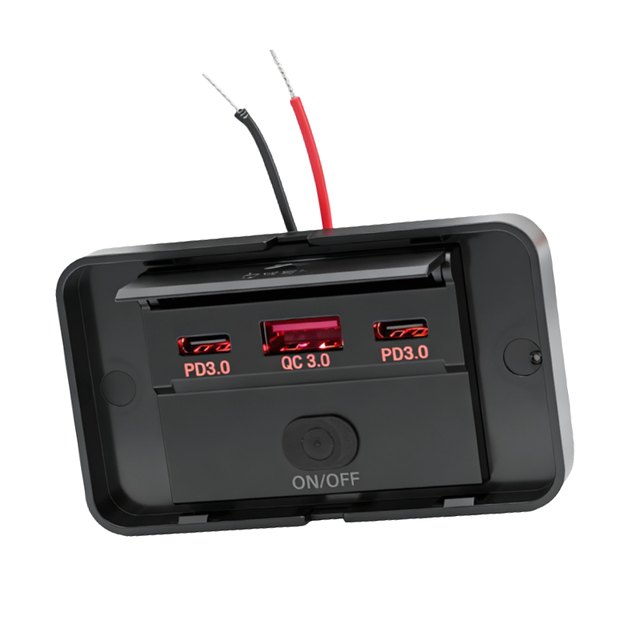 Bus Modified Car Charger Cell Phone Quick Charger Dual PD C Type+ USB QC 3.0 3 Port Car Truck Bus Accessories