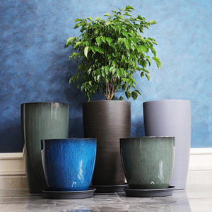 Macetas <span class=keywords><strong>de</strong></span> plástico <span class=keywords><strong>para</strong></span> decoración <span class=keywords><strong>de</strong></span> jardín al aire libre, 21 pulgadas, gran tamaño, <span class=keywords><strong>pintura</strong></span> en aerosol, <span class=keywords><strong>para</strong></span> <span class=keywords><strong>interior</strong></span> - Product Image 5