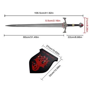 Édition <span class=keywords><strong>Livre</strong></span> 42 pouces La Maison du Dragon Aegon Targaryen Blackfyre Réplique d'Épée Arme Réelle pour Jeux <span class=keywords><strong>de</strong></span> Rôle Adultes et Enfants - Product Image 2