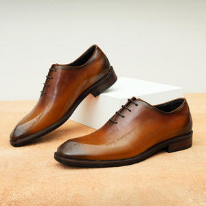 High-end Design Fashionable Waterproof Lace-up <b>Pointed</b> <b>Toe</b> Oxford Shoes Genuine Leather Men's Formal Business Shoes Autumn - Product Image 1