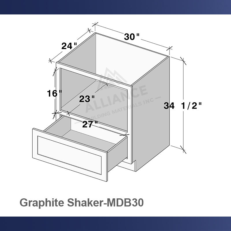 Shaker-MDB30แกรไฟต์