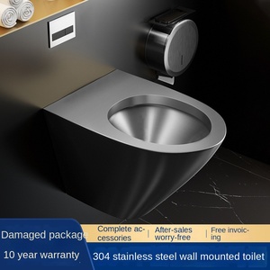 โถสุขภัณฑ์แบบแขวนผนัง Stark Heavy Duty SS304 พร้อมถังเก็บน้ำแบบซ่อน ระบบไซฟอน ชักโครกแบบคู่ 3/6 ลิตร ป้องกันการแข็งตัว รูปทรงวงรี ดีไซน์อเมริกัน รุ่น 5455 ทันสมัย - Product Image 3