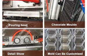 Tự Động Sô Cô La Quá Trình Thực Vật Thiết Bị Sô Cô La Làm Giá Máy - Product Image 3