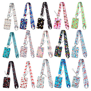 Bulk Doctor Nurse Polyester Cartoon Phone Lanyard ID Card Holder Neckband Lanyard