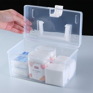 Transparent Plastic Storage <b>Box</b> Medicine Cabinet Organizer Portable Desktop Rectangular <b>Small</b> Size For Home Use - Product Image 3