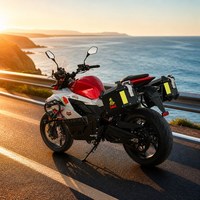 Electric Sport Motorcycle 8000W 15000W Belt Motor 156KPH ABS Brake Lithium Ion Battery Touring Bike