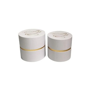 Cardboard <b>paper</b> <b>packaging</b> cylindrical circular wedding flower gift box can be customized according to needs - Product Image 2