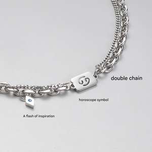 Collar de <span class=keywords><strong>doce</strong></span> constelaciones, nicho, diseño Original, tendencia de sentido, cadena de clavícula masculina, collar de cadena de acero inoxidable para hombres - Product Image 5