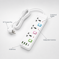 Prise de courant pour téléphone portable, Type-C, charge rapide, interface USB universelle, multiprise en cuivre, adaptateur d'extension pour usage domestique