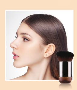 <span class=keywords><strong>Pinceau</strong></span> de maquillage pour fond de teint, best-seller 2023, <span class=keywords><strong>pinceau</strong></span> plat <span class=keywords><strong>Kabuki</strong></span> pour le visage, pinceaux courts et épais, marron, personnalisés - Product Image 6