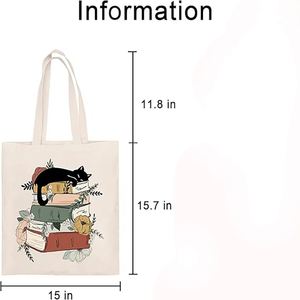 Bolsa de Algodón de Calicó Orgánico Personalizada con Logotipo, Impresa, Ecológica, Reciclada, Reutilizable, Lisa, en Blanco - Product Image 2