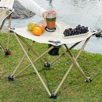 Table pliante portable en aluminium légère, multifonctionnelle, pour pique-nique en extérieur, école, camping, design moderne, petite taille, entrepôt