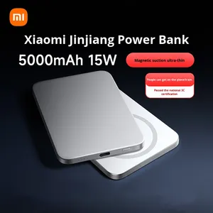 Batería Externa Mijia Jinshajiang de Aleación de Aluminio, Diseño Magnético Liso, Ultrafina, 5000mAh, 15W, Compatible con Múltiples Marcas, Nueva 3C - Product Image 2