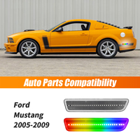 Feu de position latéral arrière RGB sans erreur Canbus pour Ford Mustang 2005-2009, clignotant, vente en gros