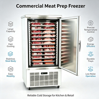 Acier inoxydable de haute qualité refroidi par air -45 ℃   Armoire congélateur pour aliments, équipement de congélation rapide pour la cuisine