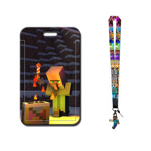 Porta Tarjetas de Autobús de Alta Calidad con Cordón para el Cuello, Porta Tarjetas de Comida para Estudiantes, Llavero de <span class=keywords><strong>Minecraft</strong></span> - Product Image 6
