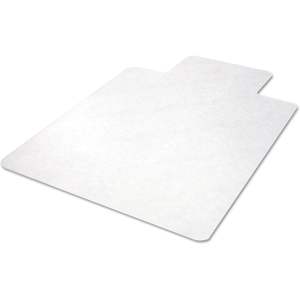 Tapis de chaise transparent moderne Alera pour sols durs, 36'' x 48'', en PVC et PET, lavable, avec rebord, sans picots, pour usage extérieur et domestique - Product Image 5