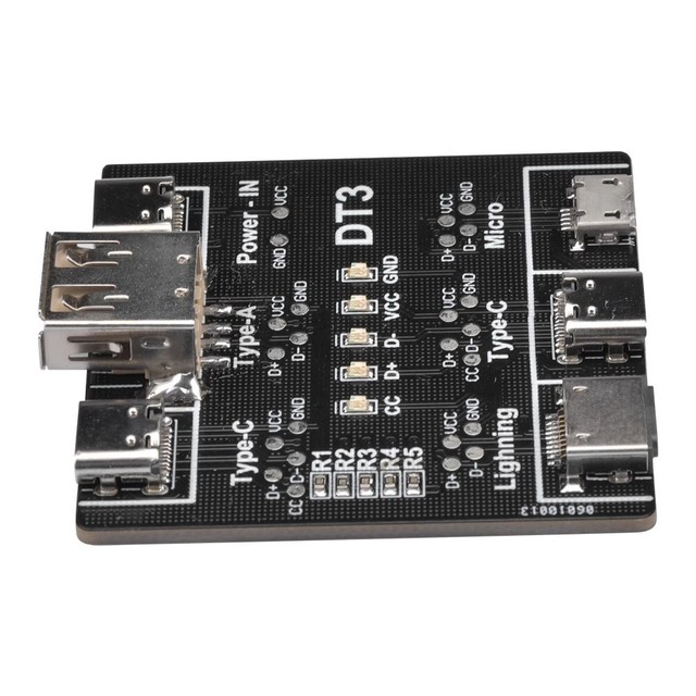 Fast Charging Abnormal Detector for Apple Android DT3 Type-C Interface Data Cable Detection Board Electronic Components