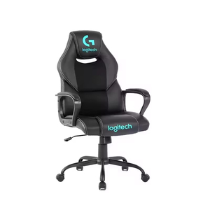 <span class=keywords><strong>Silla</strong></span> de Juego Ergonómica <span class=keywords><strong>Logitech</strong></span> Estilo Racing, Transpirable, Expandible, de Cuero y Nailon, para Oficina en Casa, Ajustable en Altura, Plegable - Product Image 4
