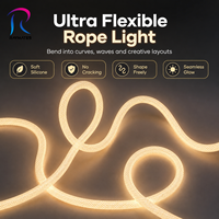 Cordon LED flexible magnétique compatible 48V, largeur 33mm, éclairage à 360 degrés, pour affichage en magasin, néon LED flexible