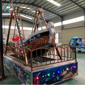Barco Pirata Pequeño de 10 Asientos para Niños y Adultos, Divertido Atracción de Entretenimiento al Aire Libre - Product Image 1