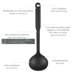 Mestolo da cucina in nylon basic 32 x 9,5 cm. - Product Image 3