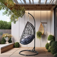 Chaise suspendue en rotin PE de haute qualité pour l'intérieur et l'extérieur, prix de gros, mobilier de jardin et de patio, vente chaude en Chine