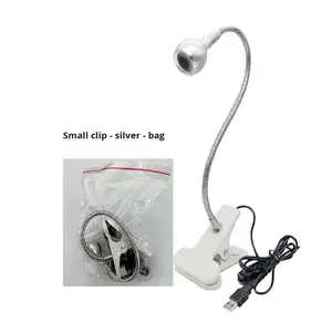 Profession elle USB Clip Schreibtisch lampe für Nagellack & UV Gel Aushärtung Hoch leistungs 3W tragbare <span class=keywords><strong>LED</strong></span> UV Lampe Lila Licht Kunststoff UV Lampe - Product Image 6