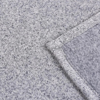 Couverture en polaire polyester Qualisub 50x60 pouces, grise, pour sublimation, type jersey, pour impression personnalisée
