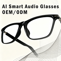 Lunettes audio IA à oreille ouverte 5.4, haut-parleurs stéréo intégrés, double microphone, traduction en temps réel, réduction du bruit, chargement magnétique