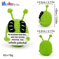 Poupée Amigurumi Jésus Bébé au Crochet Faite Main avec Carte Positive – Soutien Émotionnel, Cadeau Spirituel Chrétien, Religieux Catholique