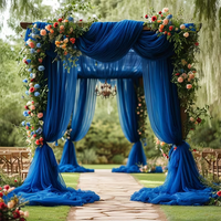 Voile brillante pour drapé de fond, chemin de table et nœud de chaise – Décoration pour événements et mariages
