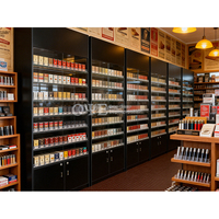 Étagères métalliques multicouches pour tabac et cigarettes avec poussoirs pour magasins de tabac