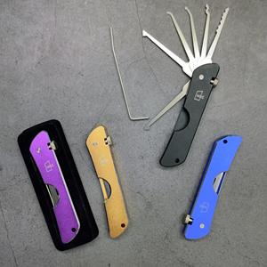 Juego de Herramientas de Cerrajería Plegables 7 en 1 de Alta Calidad OEM, Coloridas, para Prácticas de Apertura de Cerraduras - Product Image 6