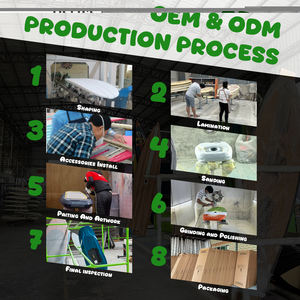 GY OEM ODM fibra de carbono 83CM Downwind Foil Board tabla de surf Skimboard Kiteboards Hydrofoil Wingfoil verde 100L Ocean Waters - Product Image 6