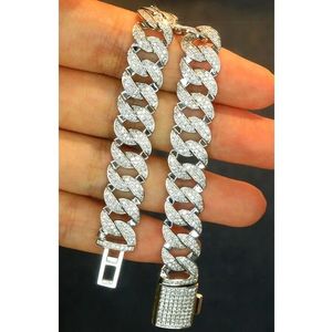 Xinfly Custom 18kt Pure Gold 3.05ct Natural Diamond Cuban Bracelet <b>Men</b> Women - Product Image 1