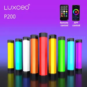 Nhiếp Ảnh Luxceo P200 RGB Đèn LED Cầm Tay Không Thấm Nước Cầm Tay Stick Ánh Sáng Mềm Với Điều Khiển Từ Xa APP