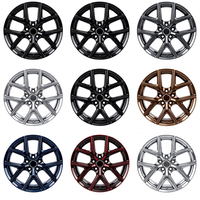Rines de Aleación Forjada de 18 Pulgadas, 5x112 5x114.3, de 1 Pieza, Negros, Multirradio, Ligeros, para Autos de Pasajeros