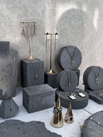 Présentoir à bijoux créatif, style haut de gamme, esthétique luxueuse, ensemble de table, accessoires de photographie